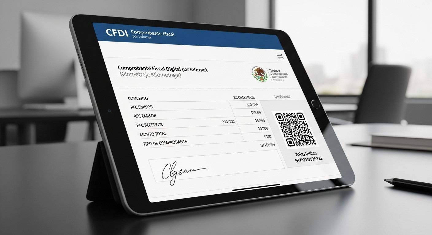 Tax receipts (CFDI) for mileage reimbursement in Mexico