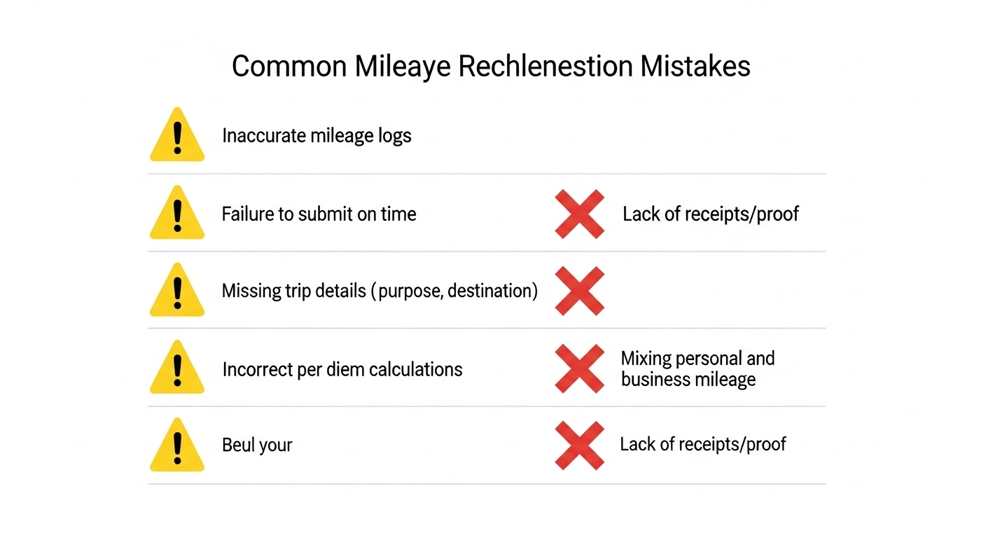 Common mistakes in mileage reimbursement
