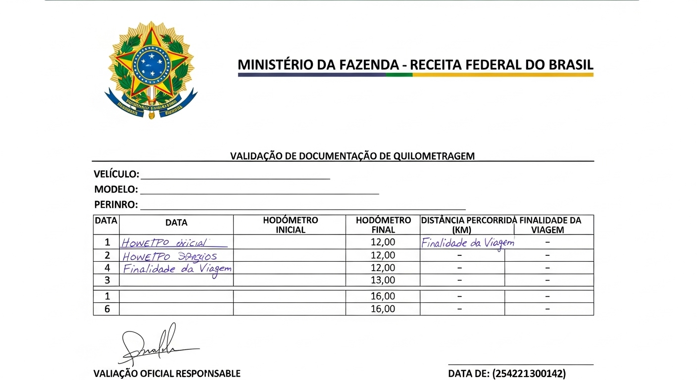 Receita Federal: documentación obligatoria para kilometraje