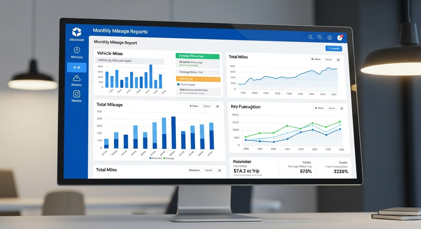 Cómo crear informes mensuales de kilometraje