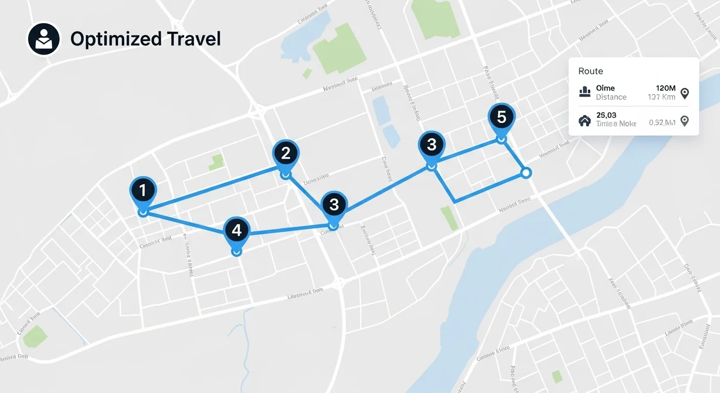 Optimización de viajes con múltiples paradas